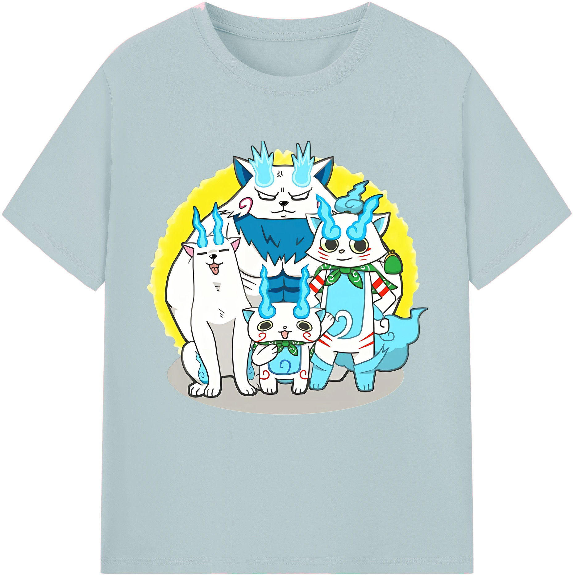 （画像用） 妖怪ウォッチ Yo-kai Watch 綿100％半袖Tシャツ（フロントプリント）
